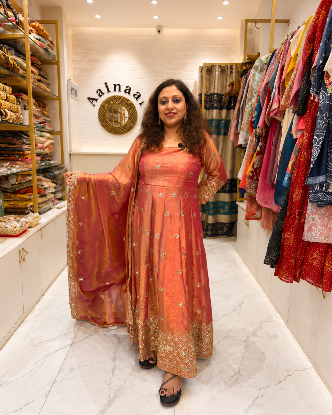 Nazakat Tissue Silk Anarkali